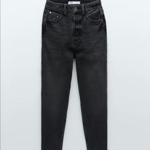 Zara Black Mom Fit Jeans